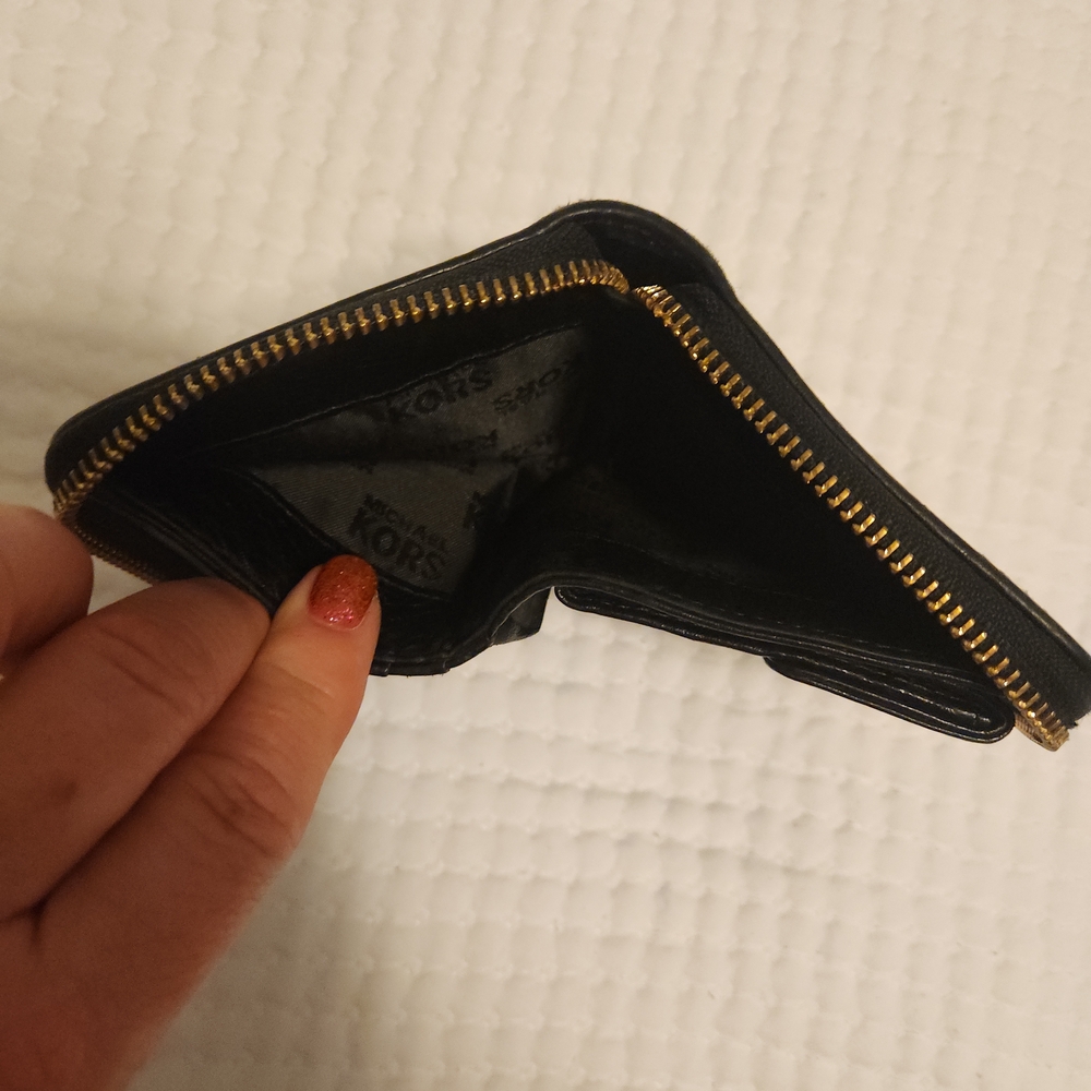 Michael Kors Black and Gold Wallet - Picture 4 of 8
